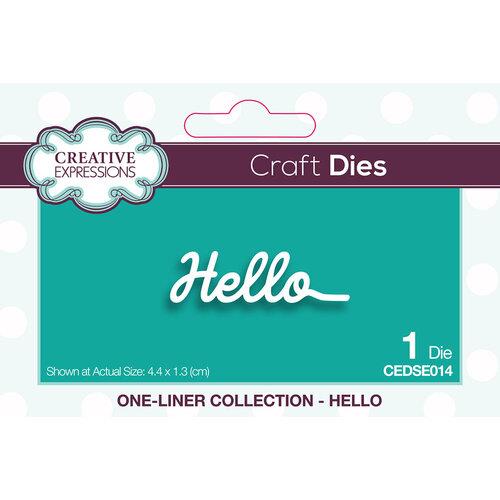 Creative Expressions One Liner Hello Die