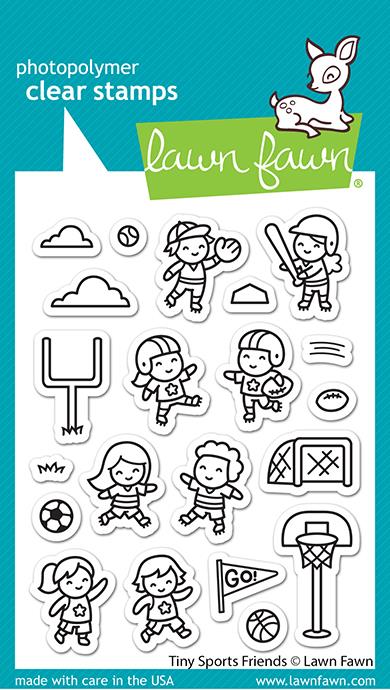 Lawn Fawn Tiny Sports Friends Stamp Set