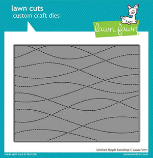 Lawn Fawn Stitched Ripple Backdrop Die Set