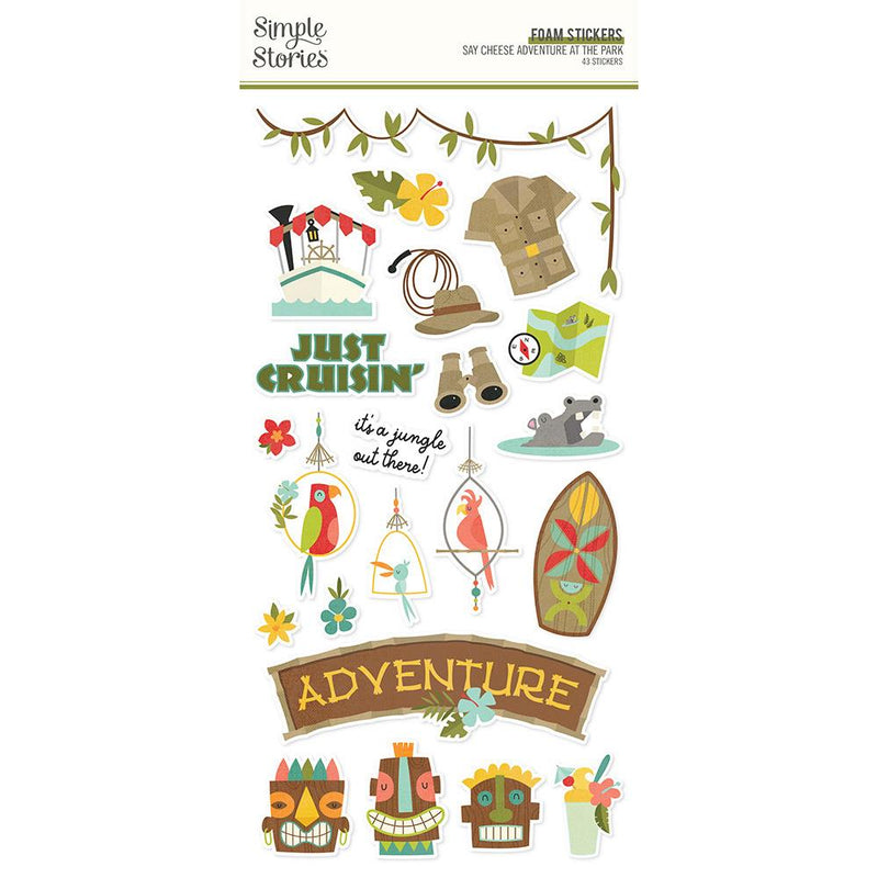 Simple Stories Say Cheese Adventure At The Park Foam Stickers