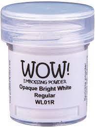 Wow! Embossing Powder Opaque Bright White Regular