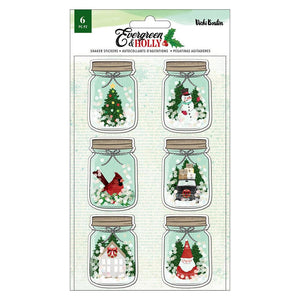 Vicki Boutin Evergreen & Holly Shaker Stickers