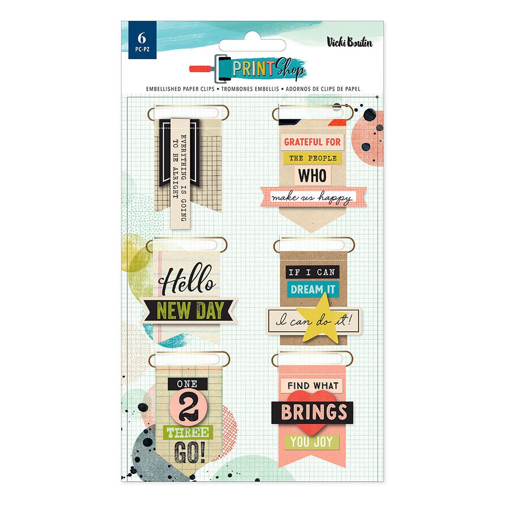 Vicki Boutin Print Shop Embellished Paper Clips