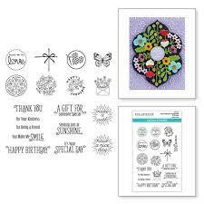 Spellbinders Paper Arts Clear Stamps Floral Reflection Stamps