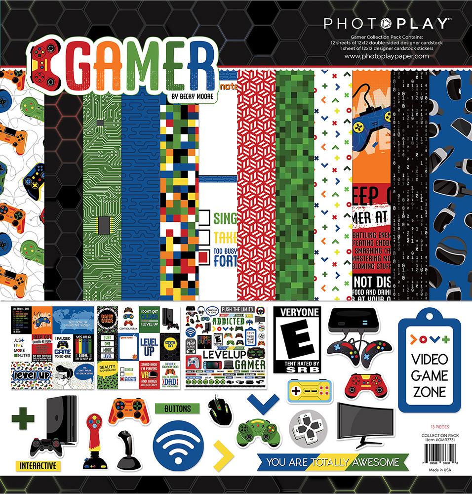 Photoplay Gamer 12 x 12 Collection Pack