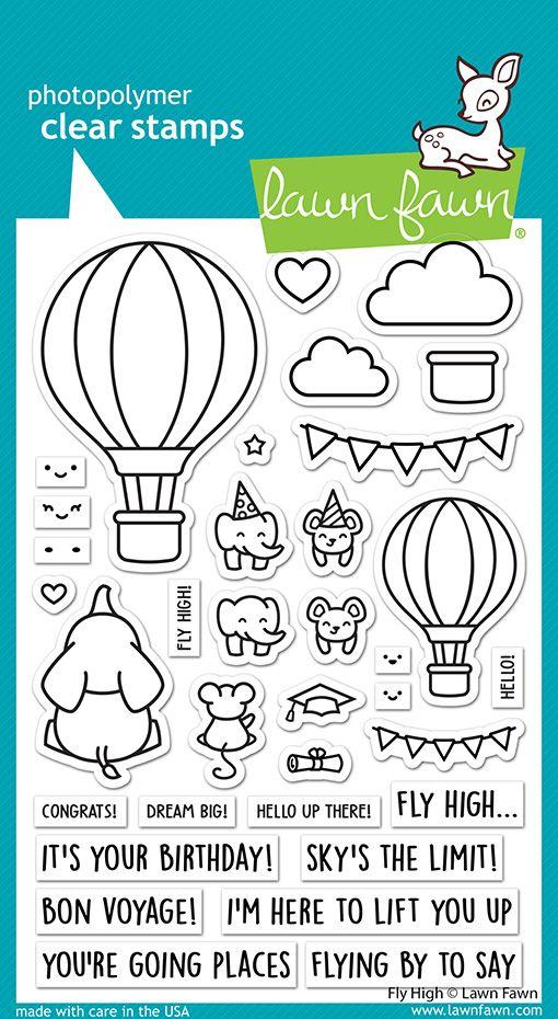 Lawn Fawn - Fly High Stamp Set
