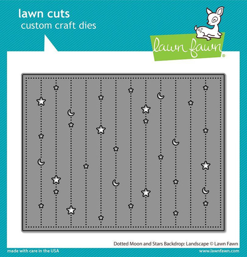 Lawn Fawn - Dotted Moon and Stars Backdrop: Landscape Die