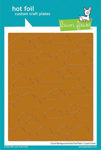 Lawn Fawn Cloud Background Hot Foil Plate