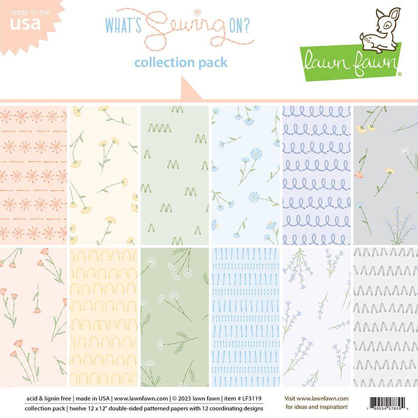 Lawn Fawn What's Sewing On? 12 x 12 Collection Pack